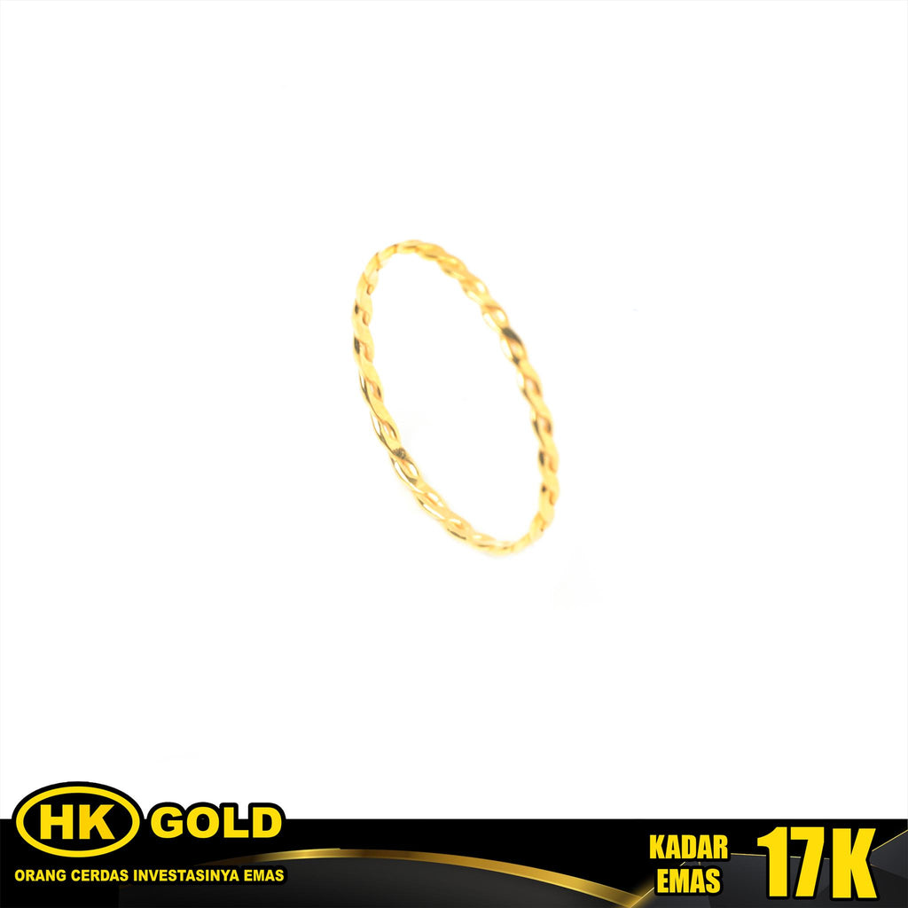 Cincin Emas 17K Type 912 Dainty HK GOLD
