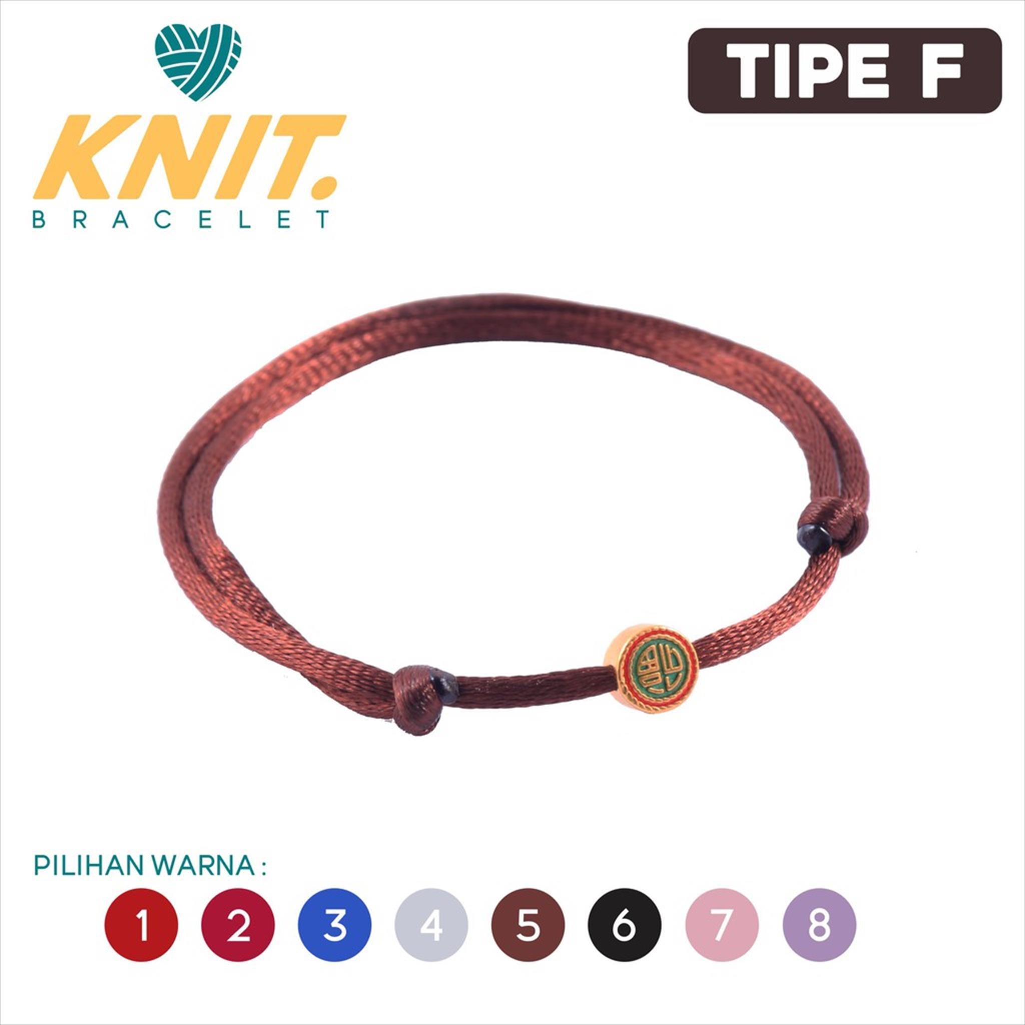 STRAP KNIT BRACELET TIPE F (Belum Termasuk Emas)