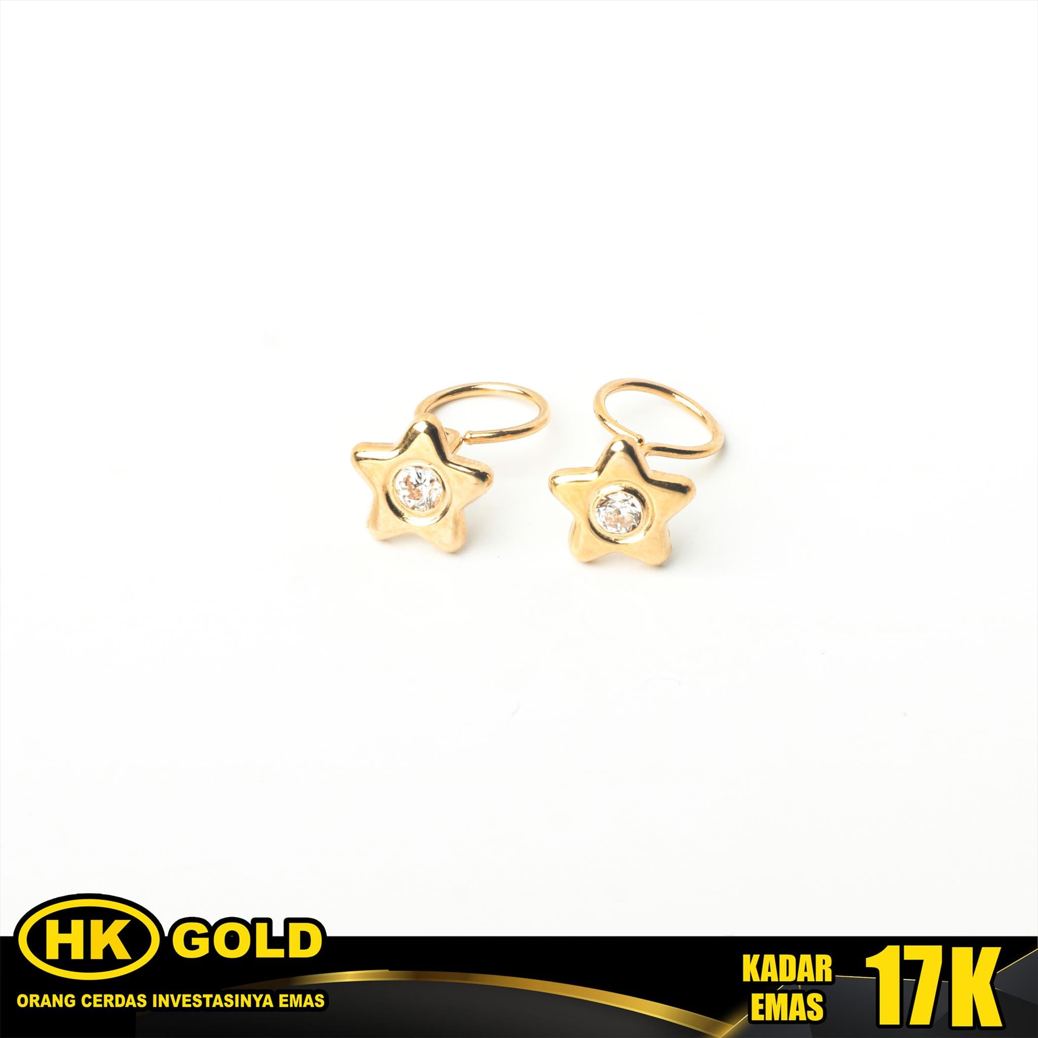 Giwang Emas 17K Toge Wanita Type 164 HK GOLD