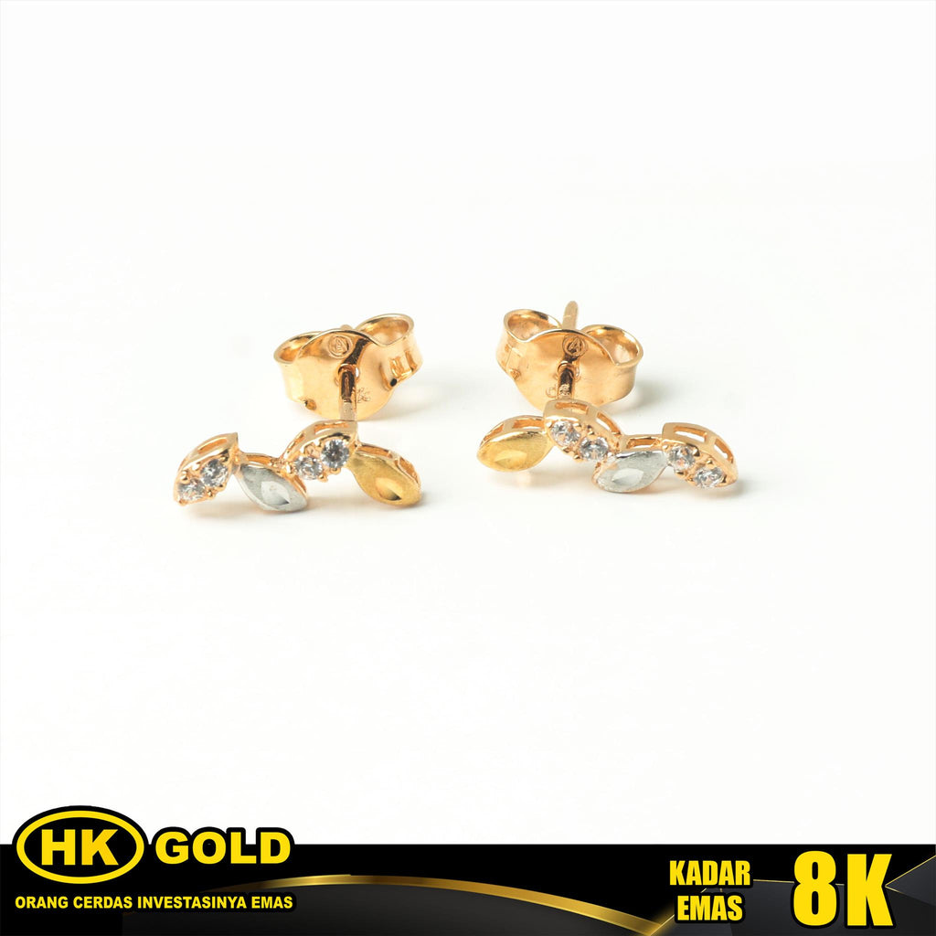 Giwang Emas 8K Tusuk Wanita Type 337 HK GOLD