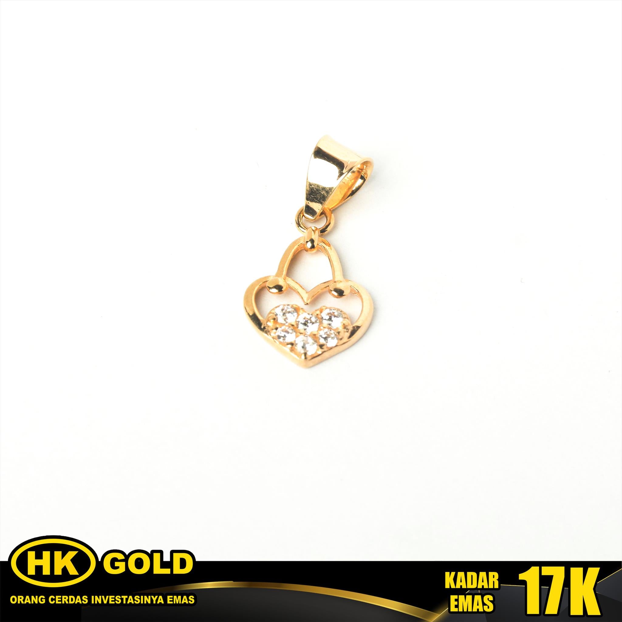 Liontin Emas 17K Pendant Wanita Type 233 HK GOLD