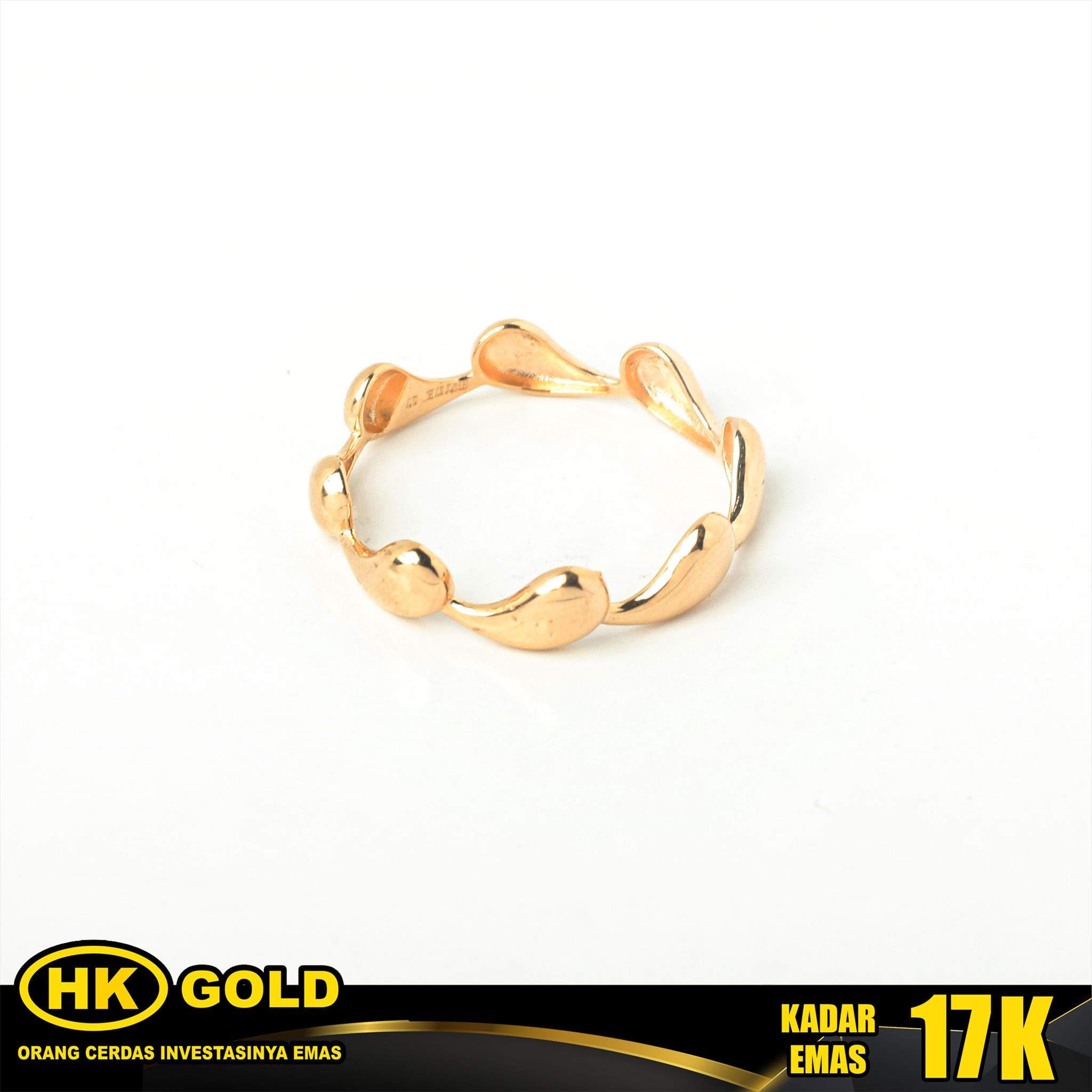 Cincin Emas 17K Wanita Type 1057 HK GOLD