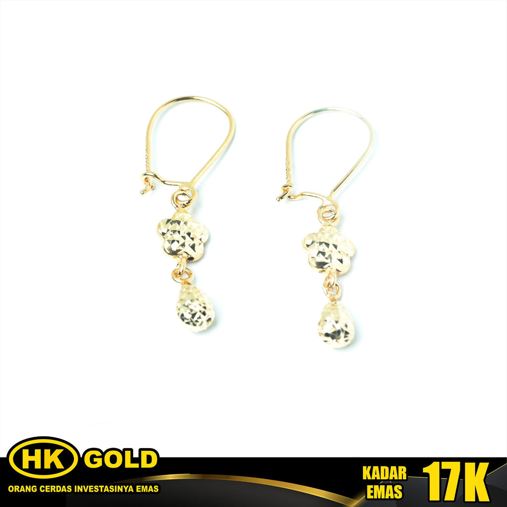Anting Emas 17K Type 226 HK GOLD