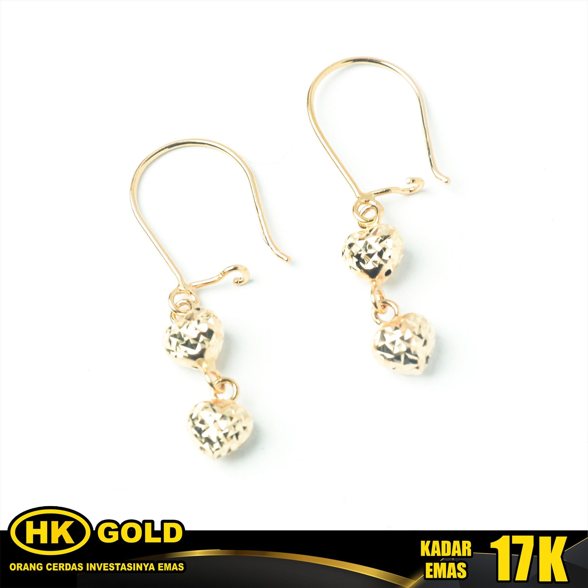 Anting Emas 17K Type 231 HK GOLD